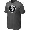 Oakland Raiders Sideline Legend Authentic Logo T-Shirt Dark grey