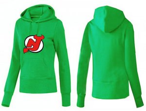 NHL Women New Jersey Devils Logo Pullover Hoodie 22