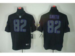 Nike NFL Baltimore Ravens #82 Torrey Smith Black Jerseys(Impact Limited)