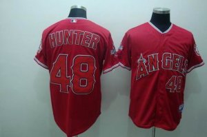 mlb los angeles angels #48 hunter red[cool base]