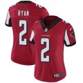 Nike Falcons #2 Matt Ryan Red Women Vapor Untouchable Limited Jersey
