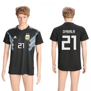 Argentina 21 DYBALA Away 2018 FIFA World Cup Thailand Soccer Jersey