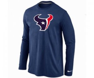 Nike Houston Texans Logo Long Sleeve T-Shirt D.Blue
