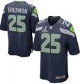 2014 Super Bowl XLVIII Nike Seattle Seahawks #25 Sherman blue youth Jersey