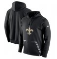 New Orleans Saints Nike Champ Drive Vapor Speed Pullover Hoodie Black