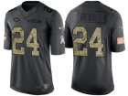 Nike New York Jets #24 Darrelle Revis Mens Stitched Black NFL Salute to Service Limited Jerseys