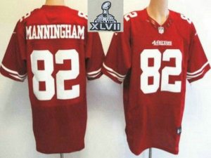 2013 Super Bowl XLVII NEW San Francisco 49ers 82 Mario Manningham Red (Elite NEW)