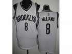 nba Brooklyn Nets #8 Deron Williams white Jerseys[Revolution 30]
