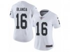 Women Nike Oakland Raiders #16 George Blanda Vapor Untouchable Limited White NFL Jersey
