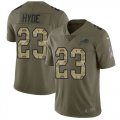 Nike Bills #23 Micah Hyde Olive Camo Salute To Service Limited Jersey