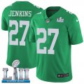 Nike Eagles #27 Malcolm Jenkins Green 2018 Super Bowl LII Vapor Untouchable Limited Jersey