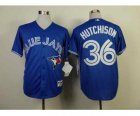 mlb jerseys toronto blue jays #36 hutchison blue