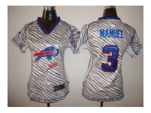 Nike women nfl jerseys buffalo bills #3 manuel[fem fan zebra]