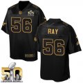 Nike Denver Broncos #56 Shane Ray Black Super Bowl 50 Men Stitched NFL Elite Pro Line Gold Collection Jersey