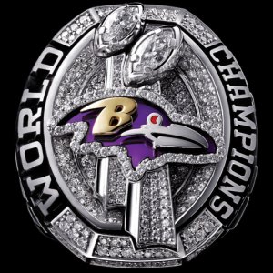 Baltimore Ravens SUPER Bowl XLVII ring