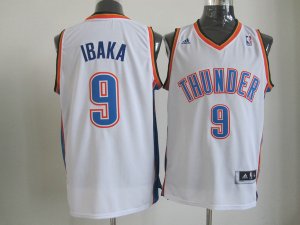 nba oklahoma city thunder #9 ibaka white[revolution 30 swingman]