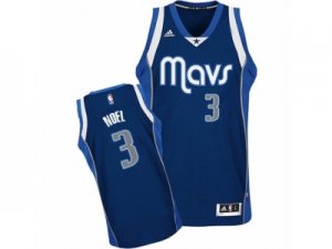 Mens Adidas Dallas Mavericks #3 Nerlens Noel Swingman Navy Blue Alternate NBA Jersey