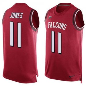 Nike Atlanta Falcons #11 Julio Jones Red Team Color Men\'s Stitched NFL Limited Tank Top Jersey