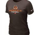 Women Cincinnati Bengals Brown T-Shirt