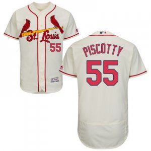 2016 Men St. Louis Cardinals #55 Stephen Piscotty Majestic Cream Flexbase Authentic Collection Player Jersey