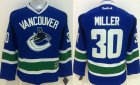 Youth NHL Vancouver Canucks #30 Ryan Miller Blue Jerseys