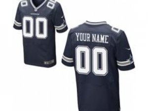 Men\'s Nike Dallas Cowboys Customized Elite Team Color Jerseys (40-60)