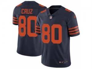 Mens Nike Chicago Bears #80 Victor Cruz Limited Orange Alternate NFL Jersey