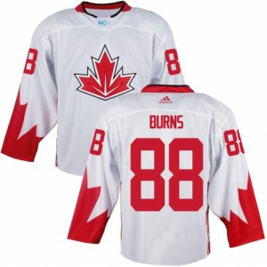 Youth Adidas Team Canada #88 Brent Burns Authentic White Home 2016 World Cup Ice Hockey Jersey