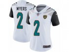Women Nike Jacksonville Jaguars #2 Jason Myers White Vapor Untouchable Limited Player NFL Jersey