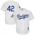 Dodgers #42 Jackie Robinson White 2019 Jackie Robinson Day Cooperstown FlexBase Jersey