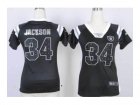Nike women jerseys oakland raiders #34 bo jackson black[fashion Rhinestone sequins]