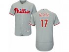 Philadelphia Phillies #17 Pat Neshek Grey Flexbase Authentic Collection MLB Jersey