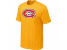 NHL Montreal Canadiens Big & Tall Logo Yellow T-Shirt