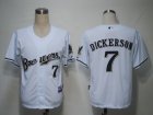 MLB Milwaukee Brewers #7 Dickerson White
