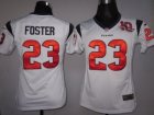 Nike Women Houston Texans #23 Arian Foster White Jerseys W 10th Patch