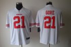 Nike NFL San Francisco 49ers #21 Frank Gore white Game Jerseys