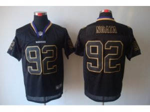 Nike NFL Baltimore Ravens #92 Haloti Ngata black Jerseys[Elite lights out]