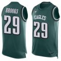 Mens Nike Philadelphia Eagles #29 Terrence Brooks Limited Midnight Green Player Name & Number Tank Top NFL Jersey