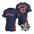 Astros #43 Lance Mccullers Navy Nike 2022 World Series Flexbase Jersey