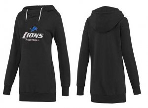 Women Detroit Lions Logo Pullover Hoodie-088