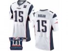 Mens Nike New England Patriots #15 Chris Hogan Elite White Super Bowl LI Champions NFL Jersey