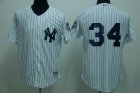 mlb new york yankees #34 burnett white