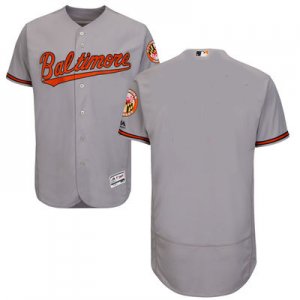 2016 Men Baltimore Orioles Majestic Gray Flexbase Authentic Collection Team Jersey