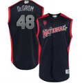 National League #48 Jacob deGrom Navy 2019 MLB All-Star Game Workout Player Jersey