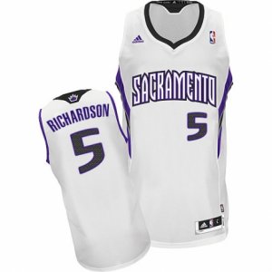 Mens Adidas Sacramento Kings #5 Malachi Richardson Swingman White Home NBA Jersey
