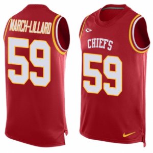 Mens Nike Kansas City Chiefs #59 Justin March-Lillard Limited Red Player Name & Number Tank Top NFL Jersey