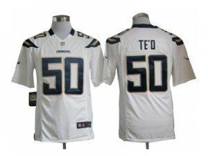 Nike NFL San Diego Chargers #50 Manti Teo white Jerseys(Game)