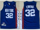 nba New Jersey Nets #32 Julius Erving Blue ABA Hardwood Classic Swingman Jersey