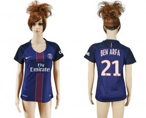 Womens Paris Saint-Germain #21 Ben Arfa Home Soccer Club Jersey