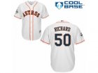 Houston Astros #50 J.R. Richard Replica White Home 2017 World Series Bound Cool Base MLB Jersey
